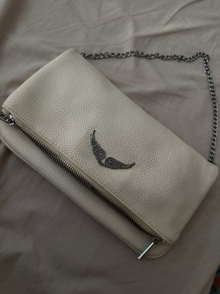 Bolso Zadig & Voltaire Beige Cadena Plata