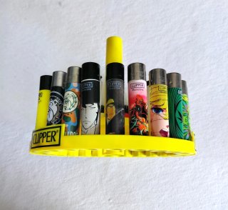 24 accendini Clipper da collezione più contenitore