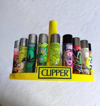 24 accendini Clipper da collezione più contenitore