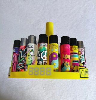 24 accendini Clipper da collezione più contenitore