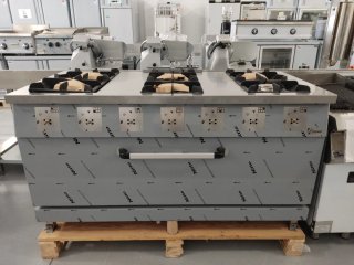 Cocina industrial 6 fuegos + horno