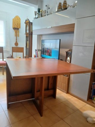 Mesa plegable de madera Mindi