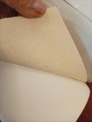 Rollos de tela de algodón con imprimación