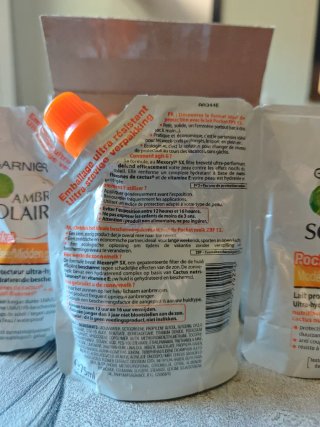 Lote 6 protectores solares Garnier Pocket 75ml