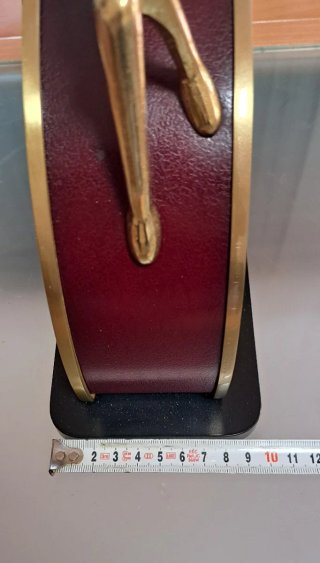Reloj de mesa con dos figuras bronce