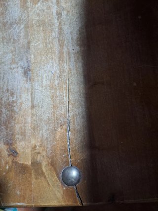Conjunto mesa y sillas madera antiguas