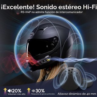 Moman Auriculares Casco Moto RS-H4P Manos Libres
