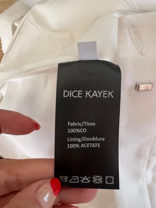 Dice Kayek Shorts Blancos Elegantes de Lujo NWT 311€