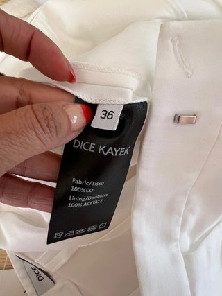 Dice Kayek Shorts Blancos Elegantes de Lujo NWT 311€