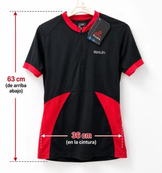 Maillot Spiuk Mujer Negro/Rojo