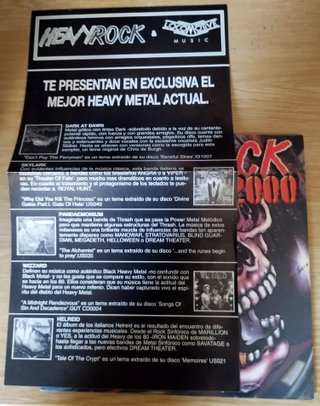 CD Heavy Rock Sampler Recopilatorio Eurometal 2000