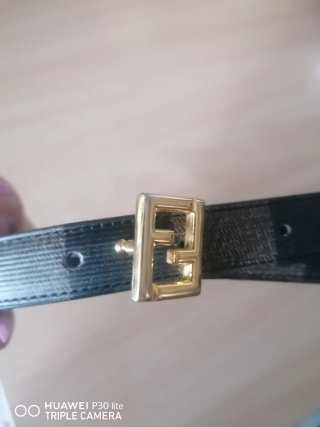 Cintura Fendi donna oro nero  cm. 87