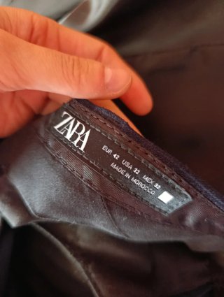 Traje Zara Azul