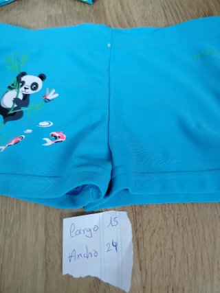 Conjunto Ropa Baño Panda y Cangrejo