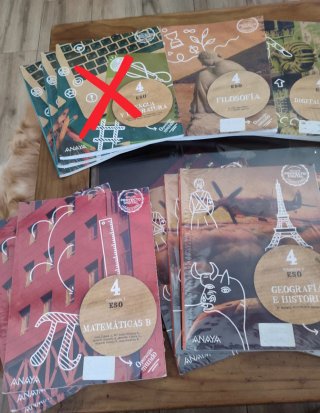 Libros de 4 ESO Anaya y Pearson
