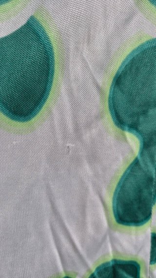 Abito fantasia verde e bianco taglia unica
