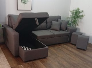 Sofá Cama Chaiselong, ·Poufs ̈, Arcon, ¡Oferta!