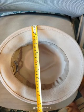 Sombrero Fedora Uterqüe - 100% Lana - Beige/Crema