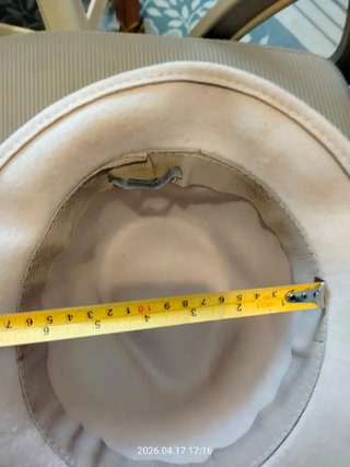 Sombrero Fedora Uterqüe - 100% Lana - Beige/Crema