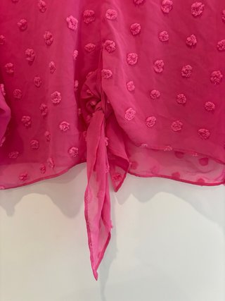 Blusa rosa manga murciélago 3/4 de Zara