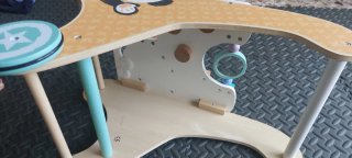 Correpasillos bebé de madera con actividades