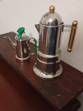 Caffettiera e Lattiera vintage anni 80.