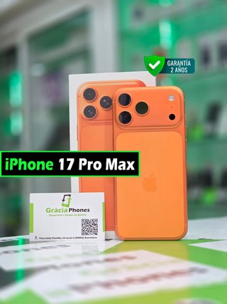 iPhone 17 Pro Max 256GB Naranja 100% Batería