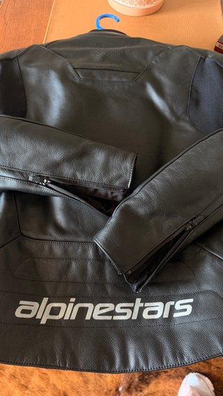 Chaqueta de moto negra