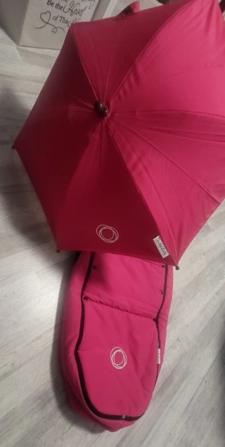 Saco Bugaboo y Paraguas Rosa