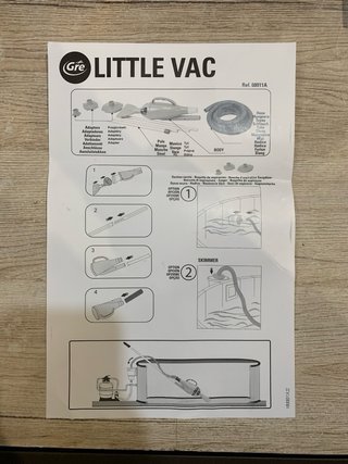 Aspirador Limpiafondos Piscina Gre Little Vac