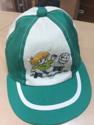 Gorra Infantil Retro Verde y Blanca