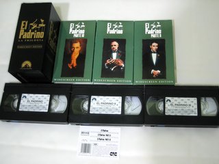 VHS Trilogía El Padrino Widescreen