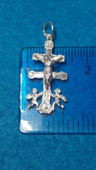 Cruz de Caravaca de Plata de Ley