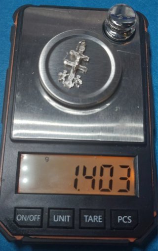 Cruz de Caravaca de Plata de Ley