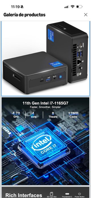 Intel NUC 11 Performance Mini PC i7-1165G7