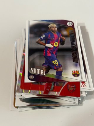 Lote Cartas Topps con Lamine Yamal