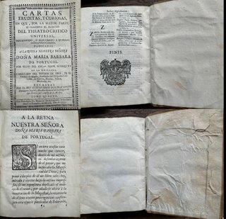 LIBRO 1753 CARTAS ERUDITAS Y CURIOSAS - 1ª EDICIÓN