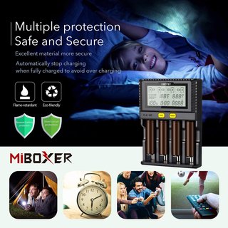 Cargador batería rápida con pantalla LCD