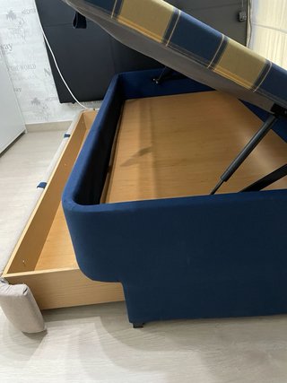 Canapé doble con ruedas 90x190