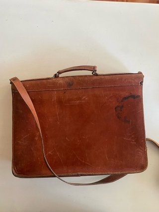 Bolso de cuero vintage auténtico