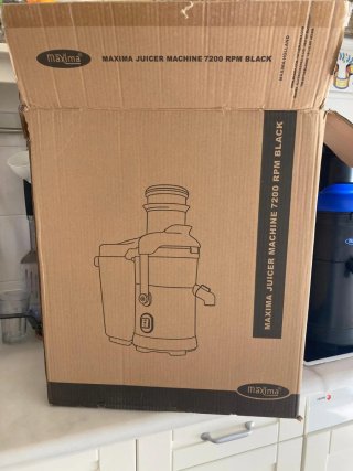 Licuadora Máxima Juicer 7200 RPM Negra Profesional