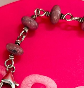 Pulsera Tous Oso Rosa y Piedras
