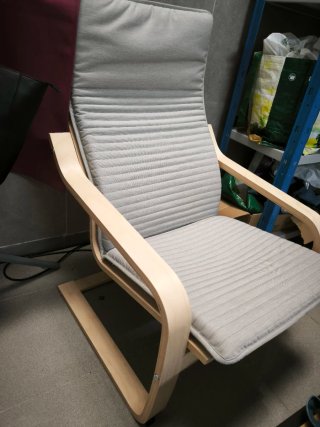 Sillón Ikea Poäng Madera Gris