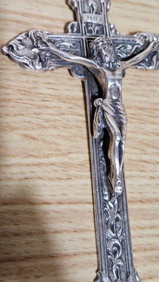 Cruz Pectoral Plata 925 Litúrgica 58g