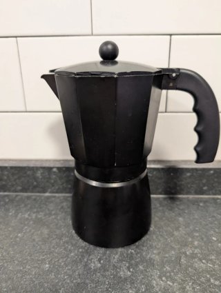 Cafetera Italiana Negra