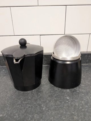 Cafetera Italiana Negra