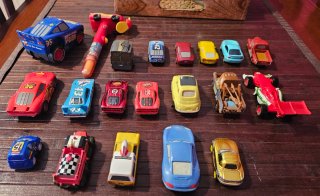 Lotto 20 Pezzi Macchinine Cars Disney Pixar