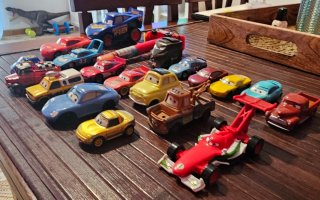 Lotto 20 Pezzi Macchinine Cars Disney Pixar