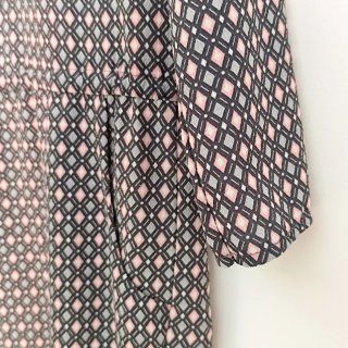 Vestido estampado geométrico talla única