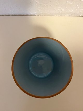 Vaso in ceramica blu 13 cm